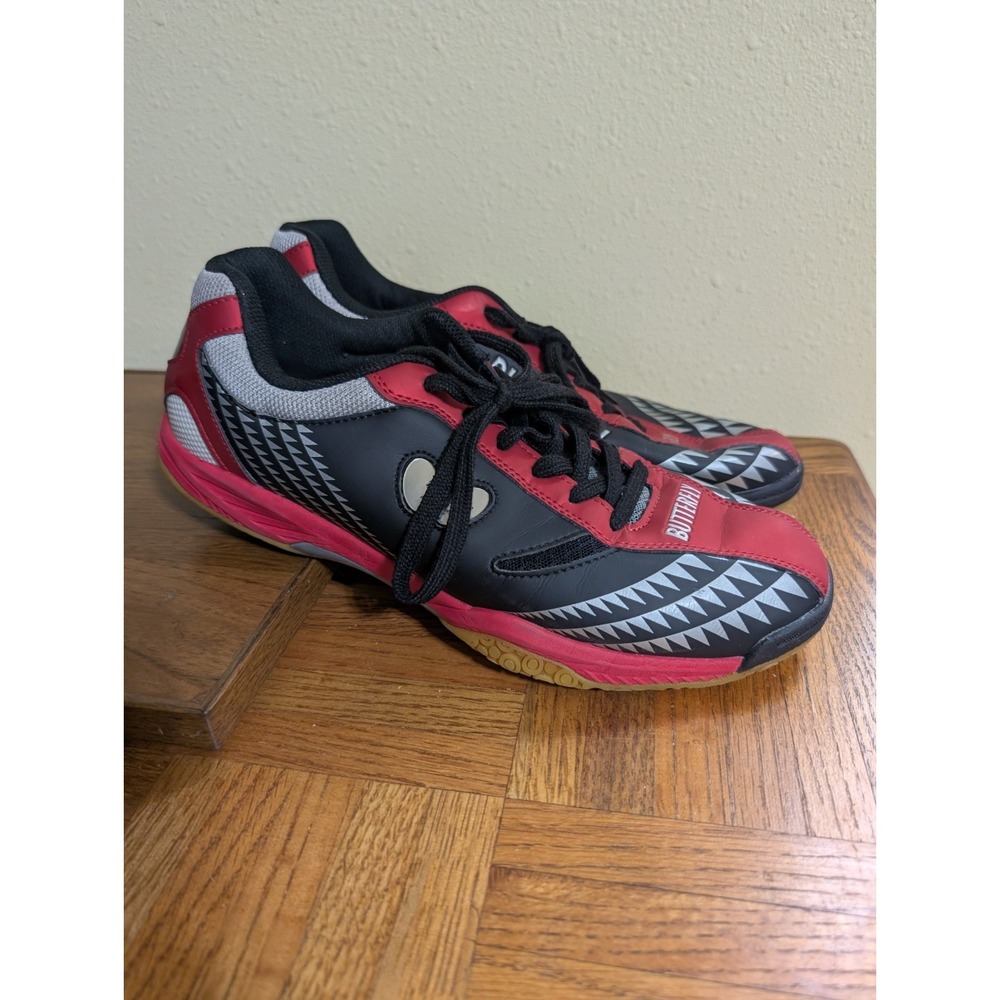 Butterfly Lezoline GIGU Table Tennis Shoes Unisex Shoe Black Red Size US 10.5 Jp - Picture 2 of 8